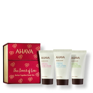 Body-Trio mit je 40 ml Duschgel, Bodylotion und Handcreme