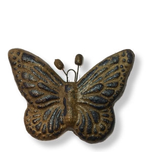 Schmetterling aus handbemalter Terrakotta, ca. 10 cm breit