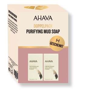 AHAVA doppelpack Schlammseife, 2 x 100 g