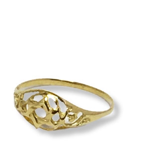 Davidstern-Ring aus Gold 14K