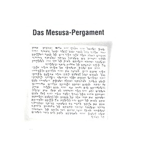 Mesusa-Pergament, 10 cm hoch