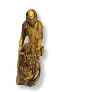Die Heilige Familie, aus Olivenholz