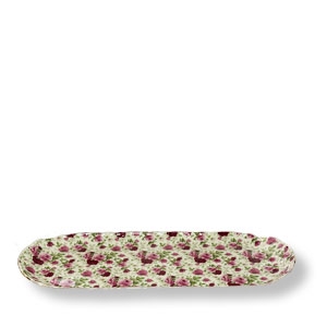 Tablett aus Porzellan, ca. 38 cm lang