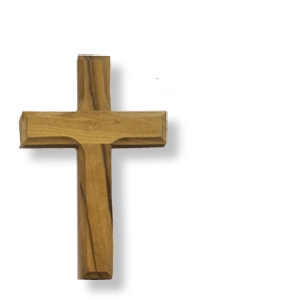 Kleines Kreuz aus Olivenholz, 7 cm