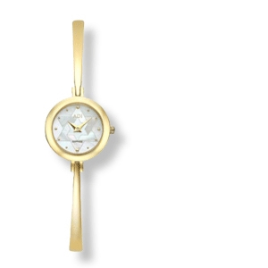 vergoldete Damenuhr mit Davidstern