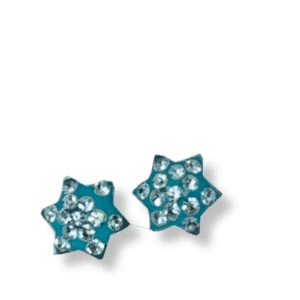 Mini Ohrsteckerpaar aus Silber, mit glänzenden Steinen