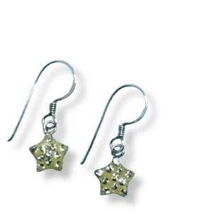 Mini Ohrsteckerpaar aus Silber, mit glänzenden Steinen