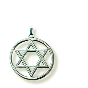 Großer Davidstern-Anhänger ausSilber, 35 mm