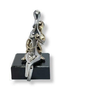 Figur „Frau mit Cello“ - Einzigartiges Einzelstück aus der Werkstatt von Ben Zion