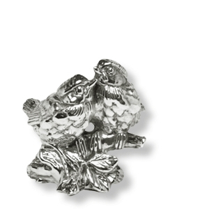 Vogelpaar, 925er Silber