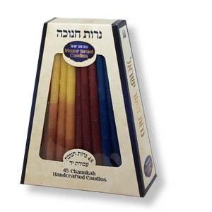 Bunt gemischte Chanukka-Kerzen