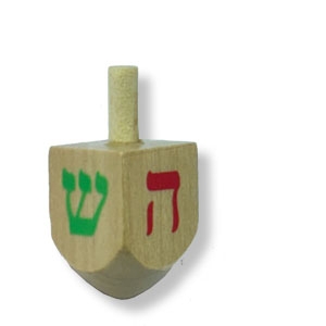 Kleiner Dreidel aus Holz