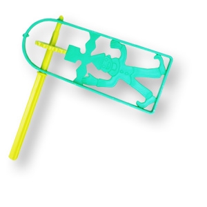 Bunte Purimrätsche aus Kunststoff - diverse Farben