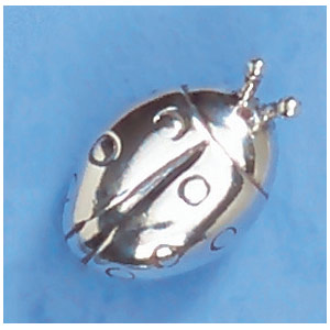 Glückskäfer aus Silber