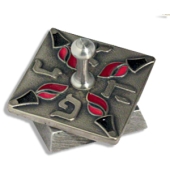 Chanukka-Dreidel aus Aluguss