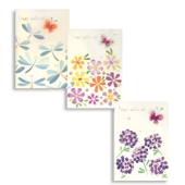 Set aus drei Schmetterlingskarten