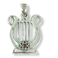 Anhänger „Harfe”aus Sterlingsilber, 23 mm