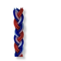 Große Hawdala-Kerze, bunt (blau-weiß-rot), ca. 37 cm - Angebot
