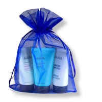 Handcreme, Bodylotion und Duschgel, 3 x 40 ml, im Organza-Beutel