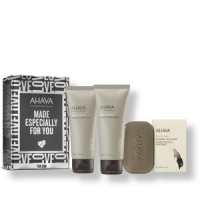 Kit für den Mann. Handcreme, Showergel und Seife