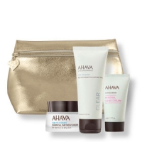 AHAVA - Pflege-Set in der goldglänzenden Kosmetiktasche