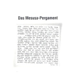 Mesusa-Pergament, 10 cm hoch