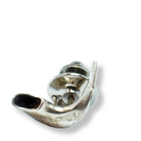 Schofar-Brosche aus Sterlingsilber