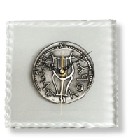 Wanduhr aus Glas, 20 x 20 cm