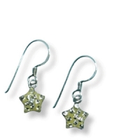 Mini Ohrsteckerpaar aus Silber, mit glänzenden Steinen