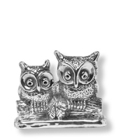 Eulen-Paar, 925er Silber
