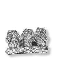 Eulen-Paar, 925er Silber