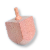 Großer Dreidel aus Holz - zum Selbstbemalen