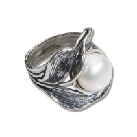 Kräftig-eleganter Perlenring