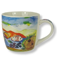 Bunte Tasse - maritimen Impressionen aus Eilat