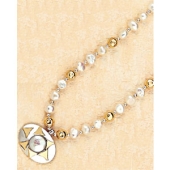 Perlen-Collier aus Sterlingsilber