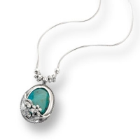 Collier im Jugendstil-Look - mit Elatstein