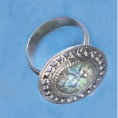 Ring mit Römisch Glas