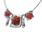 Ausdrucksstarkes Collier aus Sterlingsilber